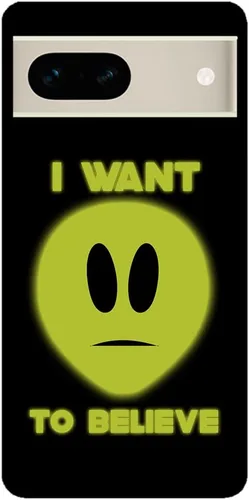 Vista 2 de Area 51 Raid I Want to Believe Alien Head - Funda de goma negra compatible con Google Pixel 10, 10 Pro, 10 Pro XL, 9a, 9 Pro, Pixel 9, Pixel 9 Pro