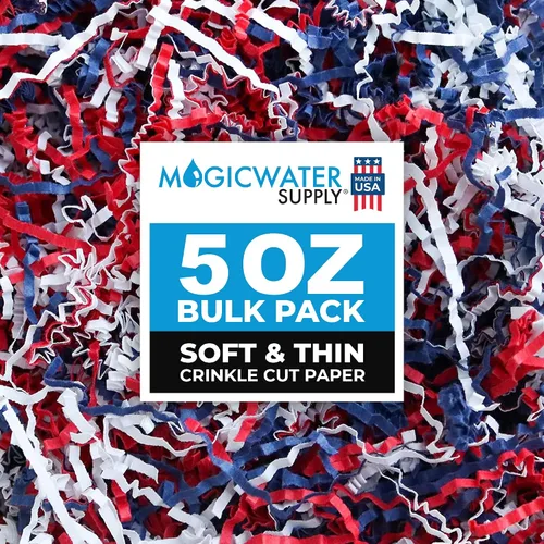 Vista 9 de MagicWater Supply - 5 oz - Naranja - Relleno de papel de corte arrugado suave y fino ideal para envolver regalos, relleno de cestas, cumpleaños