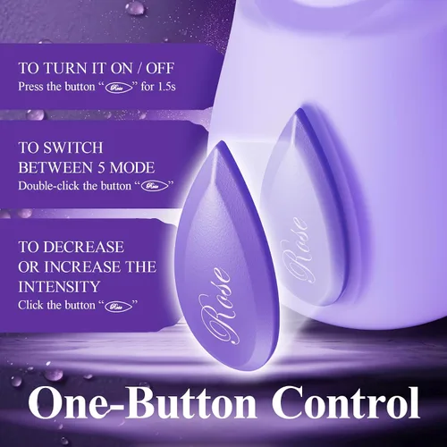 Vista 5 de Rosa Juguete Sexual para Adultos - Vibrador de Succión para Mujeres con 5 Modos de Succión y 5 Niveles de Intensidad, Succionador Puro de Apertura