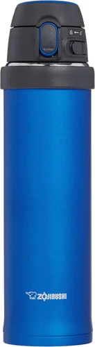 Vista 2 de Zojirushi SM-QHE60AK, Flip-and-Go - Taza de acero inoxidable, color azul cobalto, 1 unidad, 20 onzas (paquete de 12)