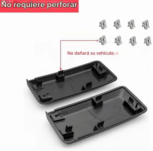 Vista 3 de POETRYXIAO Protectores Almohadillas de Parachoques Delantero Insertos Tapas de Extremo Cubierta Compatible con Ford F150 2018 2019 2020, 1 Par