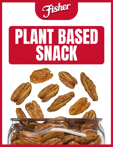 Vista 3 de Nueces pecanas glaseadas y confitadas de Fisher Chef's Naturals, 24 oz (Paquete de 1), Nueces pecanas gigantes confitadas, perfectas para regalar