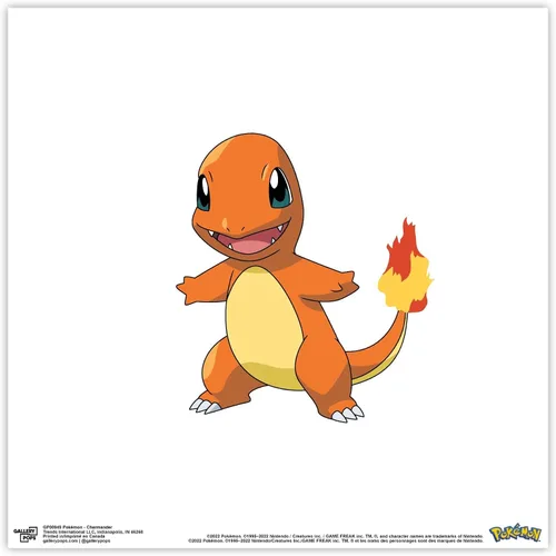 Vista 9 de Trends International Gallery Pops Pokemon - Arte de pared Charmander, versión enmarcada negra, 12 x 12 pulgadas
