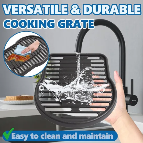 Vista 6 de SafBbcue Rejilla de cocción para Coleman Fold N Go parrilla portátil de hierro fundido parrilla para Coleman 2000020932 parrilla portátil, 1 unidad