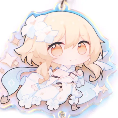 Vista 3 de Adorno colgante de cinta de anime lindo llavero colgante regalo llavero mochila colgante campanilla de viento