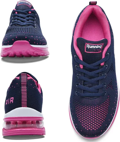 Vista 6 de AUPERF Zapatos de aire para mujer para caminar correr tenis deportes cómodos para gimnasio