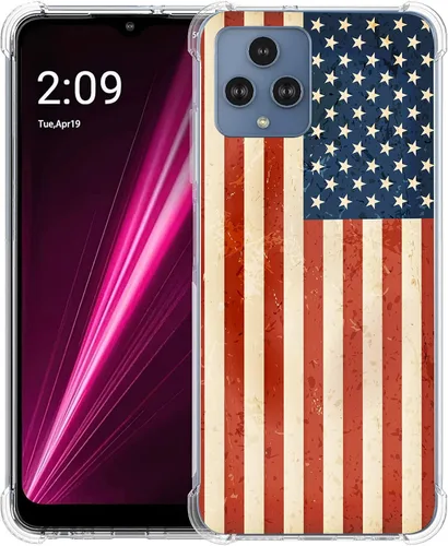 Vista 30 de Revvl 6 5G - Funda protectora de poliuretano termoplástico resistente a los arañazos y a prueba de golpes con diseño de mandala de pavo real
