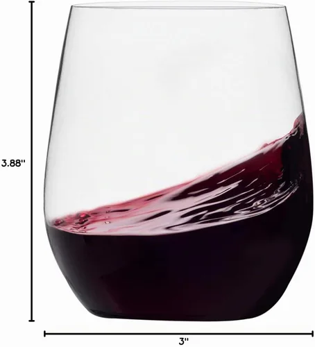 Vista 8 de Munfix Copas de vino de plástico desechables, sin tallo, transparentes de 12 onzas, sin BPA, paquete de 48