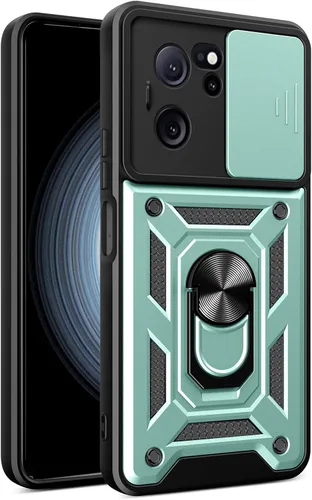 Vista 13 de Funda de teléfono para Xiaomi 13T Pro resistente con funda protectora de cámara para Xiaomi 13T Pro, a prueba de golpes, con anillo magnético