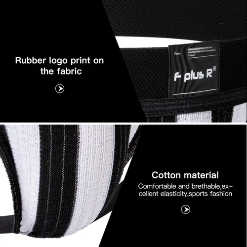 Vista 3 de F plus R Correa deportiva para hombre con cintura de 2 pulgadas