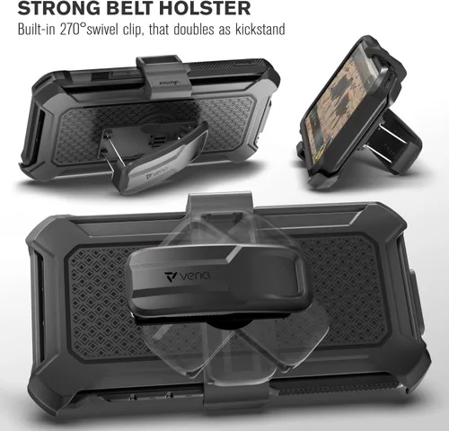Vista 5 de VENA vArmor - Funda resistente para Apple iPhone 15 Plus (6.7 pulgadas) (protección contra caídas de grado militar/armadura) Magsafe compatible