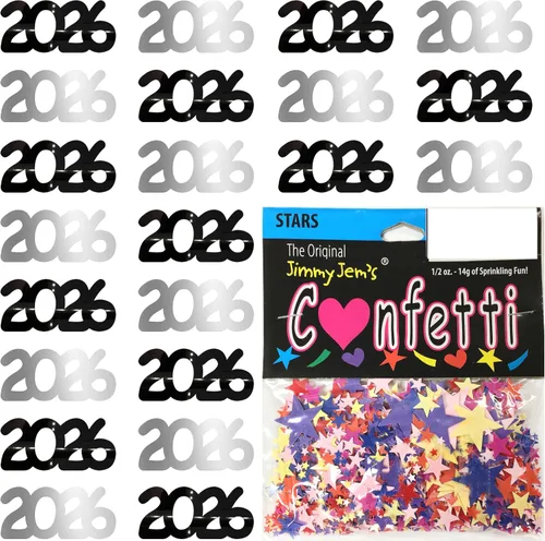 Vista 57 de Confetti Year 2023 Blue Royal, Orange Combo - 2 bolsas de media onza (1 oz)