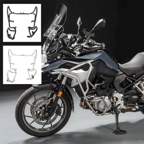 Vista 9 de Protector de motor de motocicleta para BMW F750GS F850GS 2018 2019 2020 2021 2022 2023 F800GS 2024-2025 parachoques de carretera protección lateral