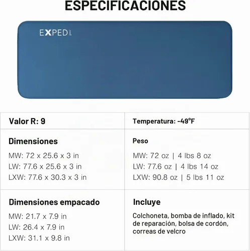 Vista 6 de Exped DeepSleep Mat, Single MW