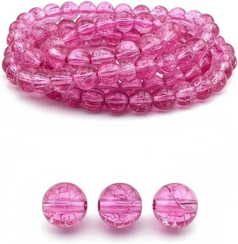 Vista 59 de DandS ltd Cuentas de cristal agrietadas para la fabricación de joyas, champán, pulseras vibrantes de bricolaje, collares, aretes, suministros