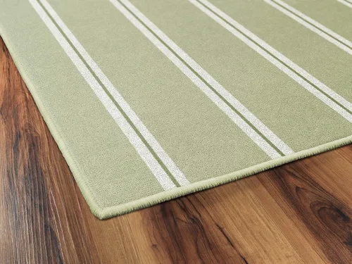Vista 6 de [Usado] Brumlow Mills Alfombra de interior con estampado tradicional de rayas verticales, perfecta para decoración de sala de estar, comedor, Verde