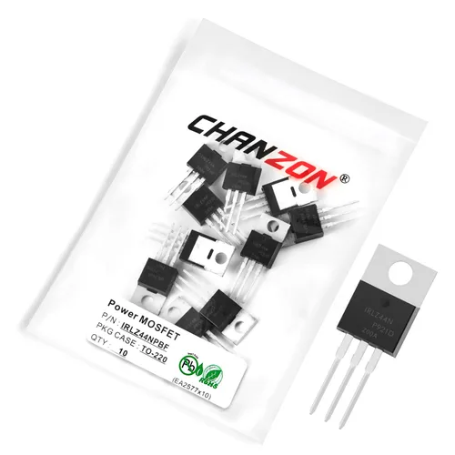 Vista 26 de Chanzon 2N60 TO-220AB NMOS MOS N-Channel Power MOSFET Transistor, alto voltaje y corriente nominal, (paquete de 10 unidades)