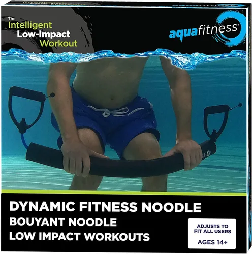 Vista 6 de Aqua Leisure Banda de resistencia dinámica para fitness, ejercicio acuático, entrenamiento en la piscina, fideos de fitness, longitud 34 pulgadas