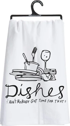 Vista 7 de Primitives by Kathy LOL Made You Smile - Toalla de cocina, 28 x 28 pulgadas, semillas de tocino (25538)