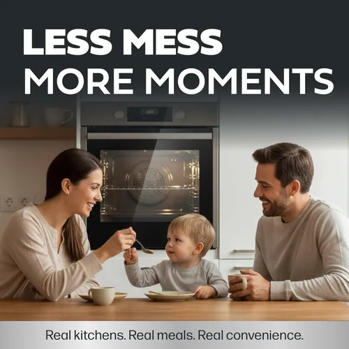 Vista 6 de Revestimiento antiadherente para horno, Grado Profesional – Nunca vuelva a limpiar la parte inferior de su horno, por Cooks Innovations