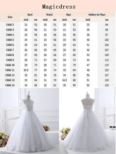 Vista 7 de Magicdress - Vestidos blancos de bautismo de primera comunión para niñas 7-16, vestido de princesa de encaje para niñas 10