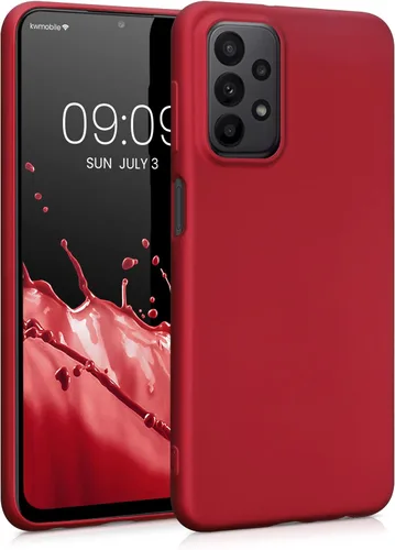 Vista 127 de kwmobile Funda compatible con Samsung Galaxy A12 - Funda protectora de silicona TPU suave y delgada - Azul Báltico