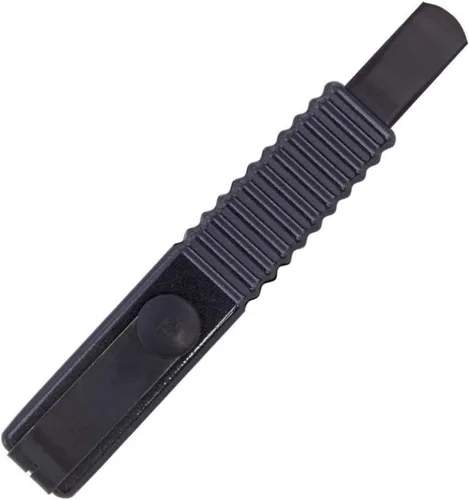 Vista 5 de NT Cutter - Cuchillo multiusos de agarre de aluminio fundido a presión de serie Premium Evolution PMG con bloqueo automático, hoja negra extra