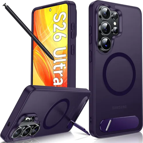 Vista 19 de LeYi Funda para iPhone 11 para MagSafe con soporte magnético, color negro