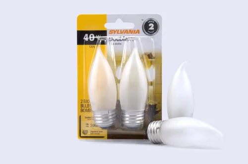 Vista 3 de Sylvania - Bombillas incandescentes de 25 W, B10, E26, esmeriladas, paquete acabado mate