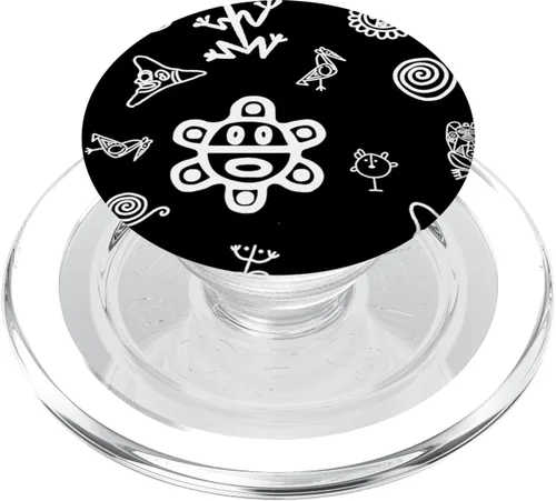 Vista 8 de Simbolos Tainos Tallados Indios de Puerto Rico Boricua Pride PopSockets intercambiables PopGrip
