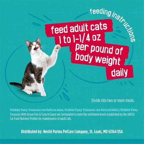 Vista 8 de Comida para gatos húmeda Purina Friskies Tasty tesoros