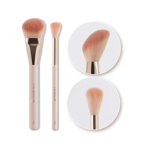 Vista 14 de Albeaut Brocha Correctora en Ángulo para Debajo de los Ojos para Corrector Líquido Crema en Polvo Iluminador Triangular Pequeña Contorno de Nariz