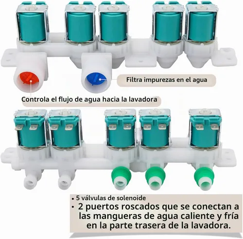 Vista 3 de WA52M8650AV/A4 WA52M7750AV/A4 Conjunto de válvula de entrada de agua