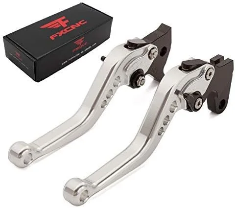 Vista 26 de Palancas Fxcnc de freno y embrague para carreras, Palanca negra con ajuste negro.