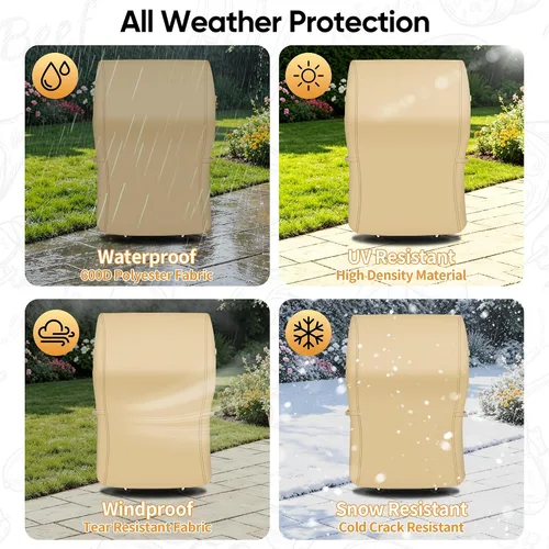 Vista 5 de NEXCOVER - Funda de parrilla, cubierta impermeable de 30 pulgadas, funda de parrilla de gas de 600D, resistente a los desgarros, a la decoloración