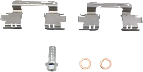 Vista 8 de TRQ Kit de pastillas de freno delantero y rotor, pinza de freno, kit químico, pastillas de freno, rotor de freno, cerámica premium, revestimiento G