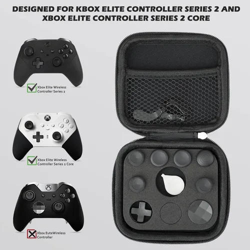 Vista 6 de Controller Paddles Thumbstick Accessories Replacement - for Xbox One Elite Controller Series 2 Core Joystick Kit Parts Back Paddle Thumb Sticks