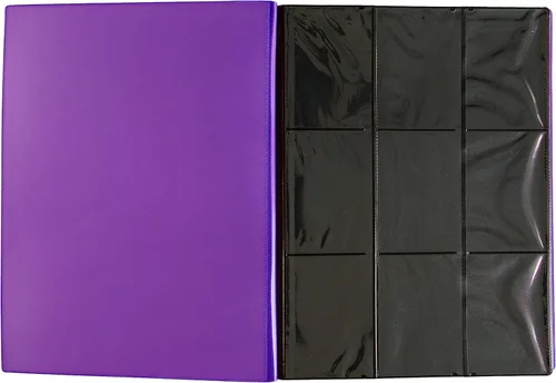 Vista 9 de Monster Binder - Álbum de tarjeta coleccionables, 9 bolsillos para tarjetas, retiene 360 de Yugioh, Magic, y Pokémon, Púrpura mate Morado mate