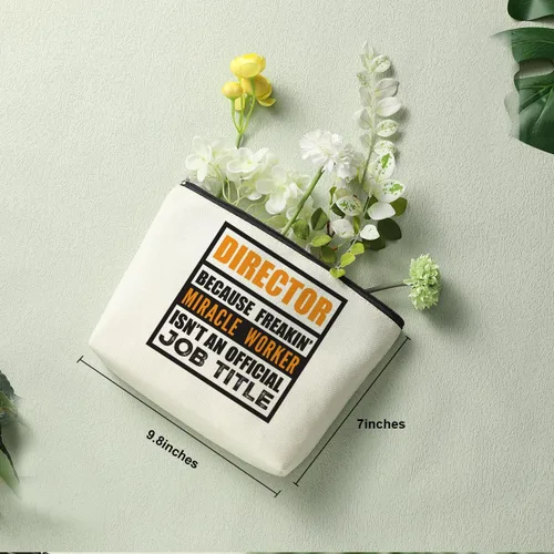 Vista 2 de Decohim Bolsa de maquillaje divertida bolsa de cosméticos, blanco434, Estampado