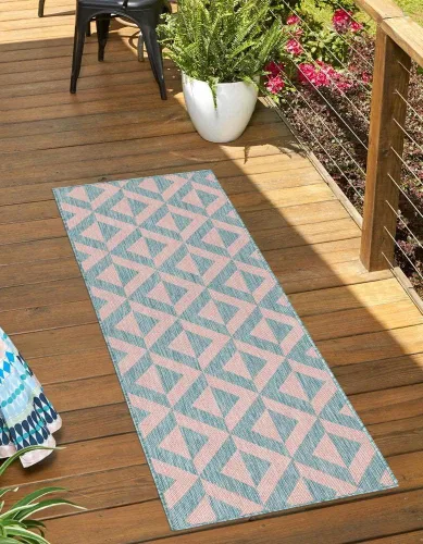 Vista 51 de Unique Loom Jill Zarin Outdoor Collection - Alfombra rectangular (2 pies 2 pulgadas x 3 pies 1 pulgadas, rectangular, beige y marrón)