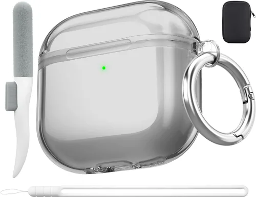 Vista 21 de Funda de protección contra caídas para AirPods Pro 2 con kit de limpieza B-Negro