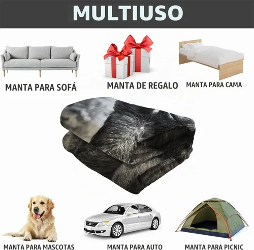 Vista 5 de Gorilla - Manta de forro polar de orangután con diseño de animales divertidos para sofá y cama, 40 x 50 pulgadas