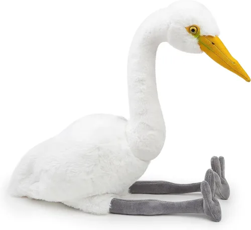 Vista 10 de Brown-headed Gull Plush Stuffed Toy, Realistic Bird Gift for Kids, 9.5in