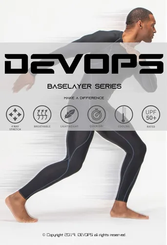 Vista 5 de DEVOPS 3 or 5 Pack Compression Shorts Men Spandex Sport Shorts Athletic Workout Running Performance Baselayer Underwear