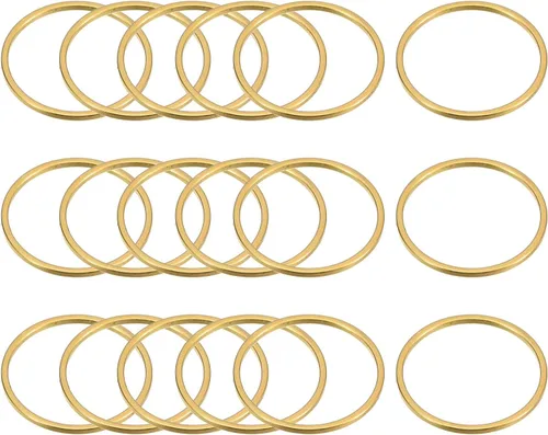 Vista 15 de MECCANIXITY Aretes redondos con cuentas, anillos de eslabones circulares para hacer joyas