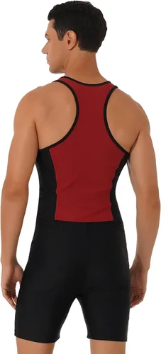 Vista 3 de Shinsto Traje de baño de una pieza para hombre con protección solar UPF 50+