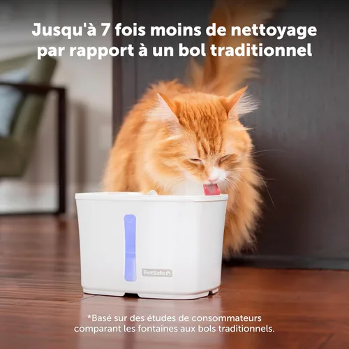 Vista 2 de PetSafe Viva Pet Fountain - Fomenta la hidratación saludable - Dispensador automático de agua con doble filtración - Fuente de agua ultra silenciosa