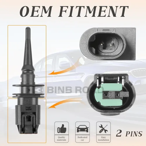 Vista 8 de Sensor de temperatura del aire exterior compatible con BMW E46 E39 E38 X3 X5 M5 M6 Z4 3 5 7 Series MINI (reemplaza 65816936953 65816905050)
