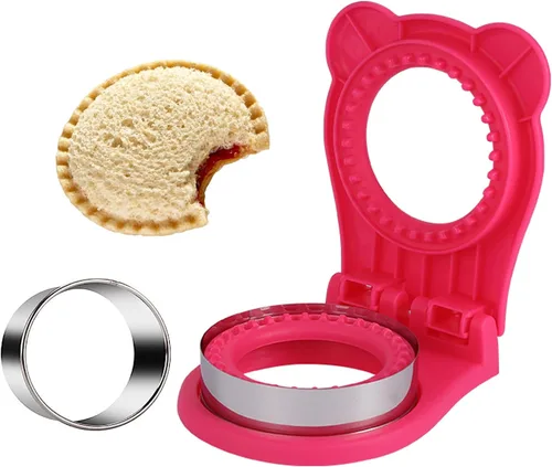 Vista 5 de Cortador y sellador de sándwiches, para hacer sándwiches sin corteza para niños, fácil para fiambrera escolar y caja Bento (azul)