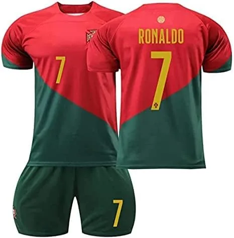 Vista 2 de Camiseta de fútbol n. 7, camiseta de fútbol, fanáticos de los deportes al aire libre, camiseta para niños y jóvenes, kit de regalo